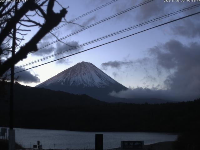 西湖からの富士山