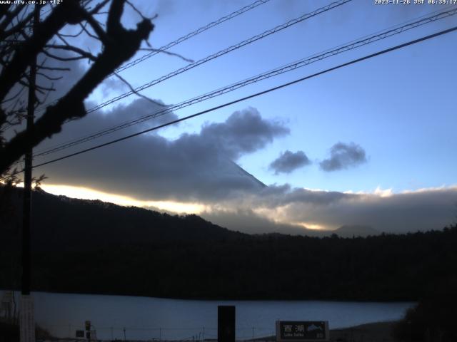 西湖からの富士山