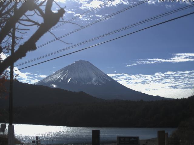 西湖からの富士山