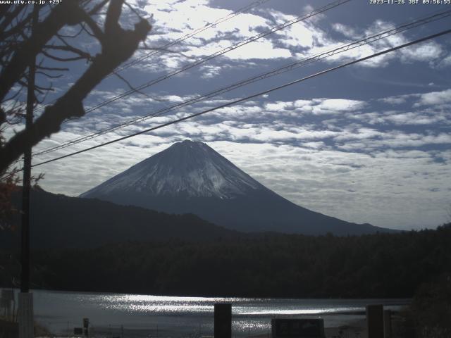 西湖からの富士山