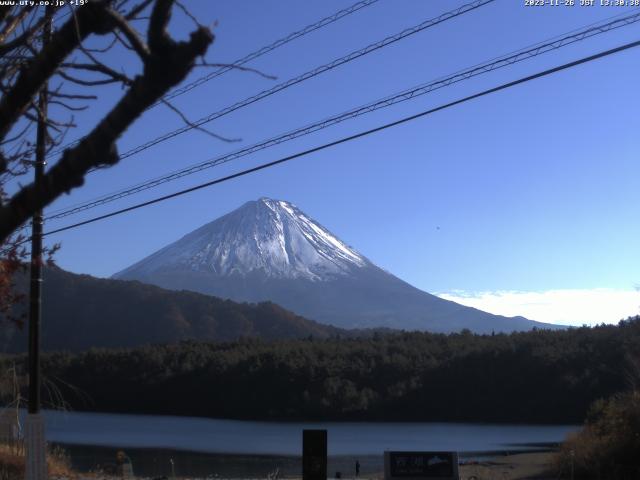 西湖からの富士山