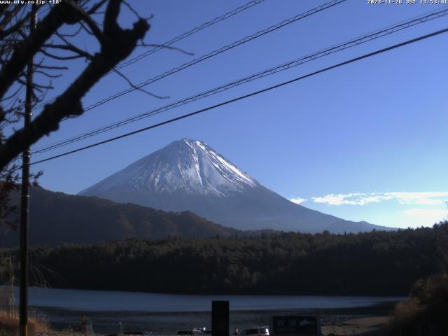 西湖からの富士山