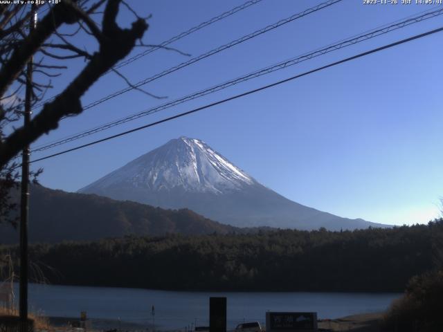 西湖からの富士山