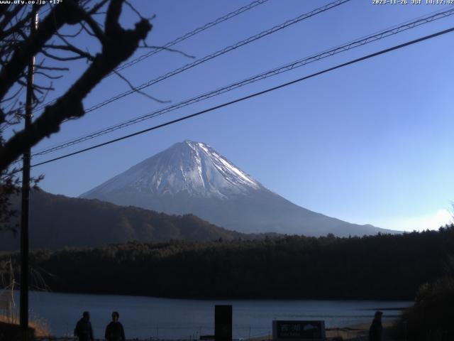 西湖からの富士山