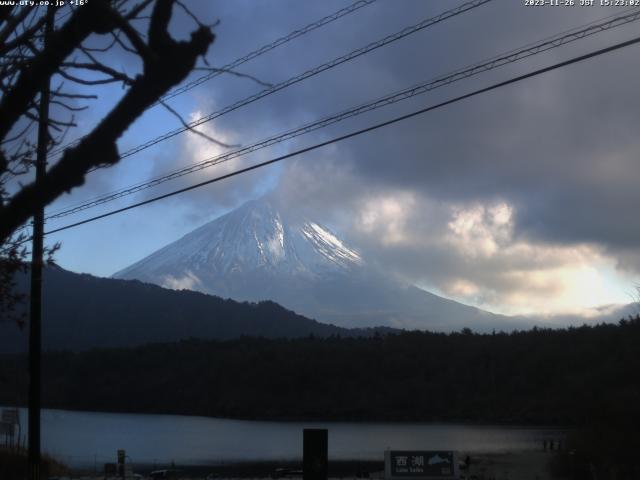 西湖からの富士山