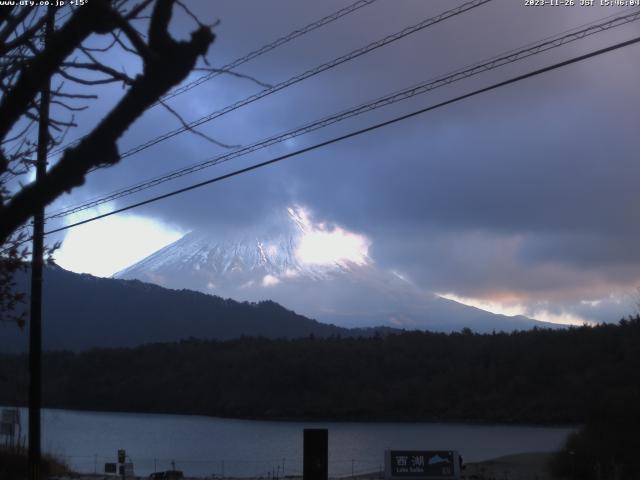 西湖からの富士山