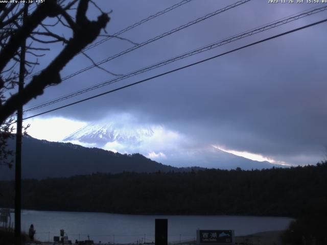 西湖からの富士山