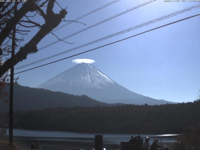 西湖からの富士山