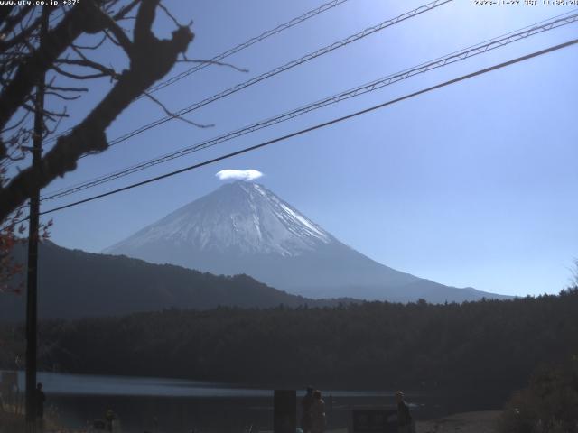 西湖からの富士山