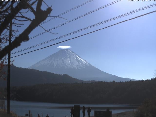 西湖からの富士山