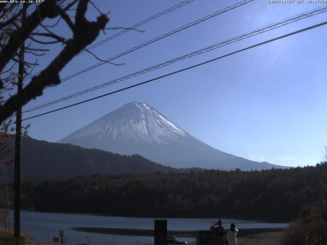 西湖からの富士山