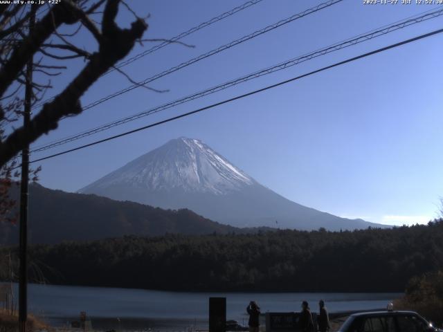 西湖からの富士山