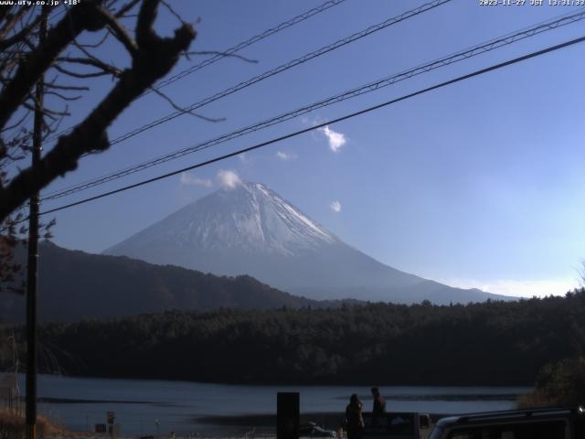 西湖からの富士山