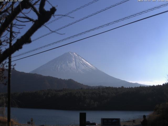 西湖からの富士山