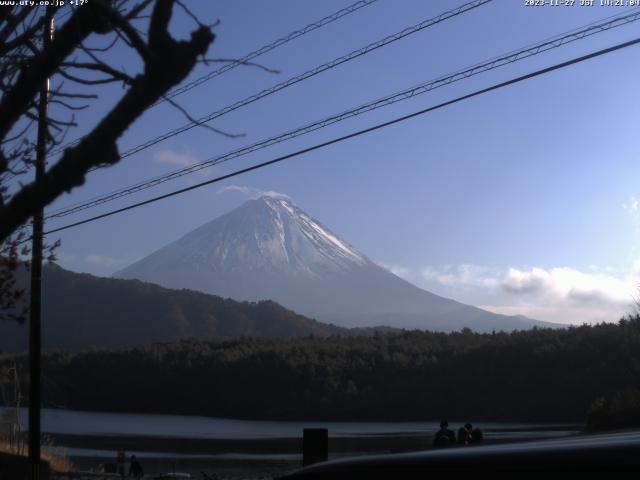 西湖からの富士山