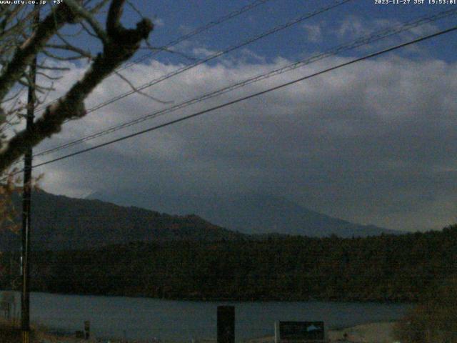 西湖からの富士山