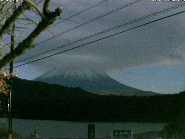 西湖からの富士山