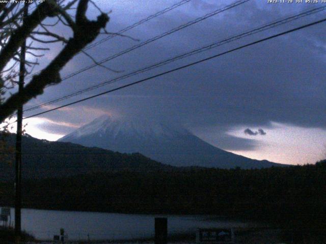 西湖からの富士山