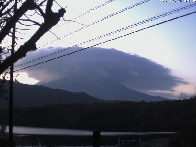 西湖からの富士山