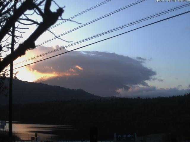 西湖からの富士山