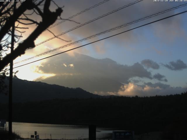 西湖からの富士山