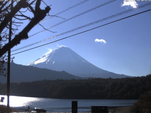 西湖からの富士山