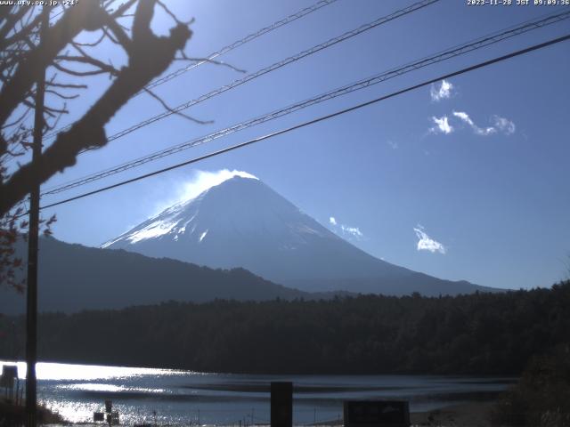 西湖からの富士山