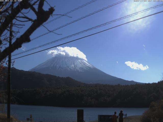 西湖からの富士山