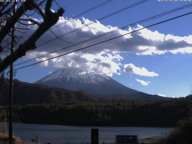 西湖からの富士山