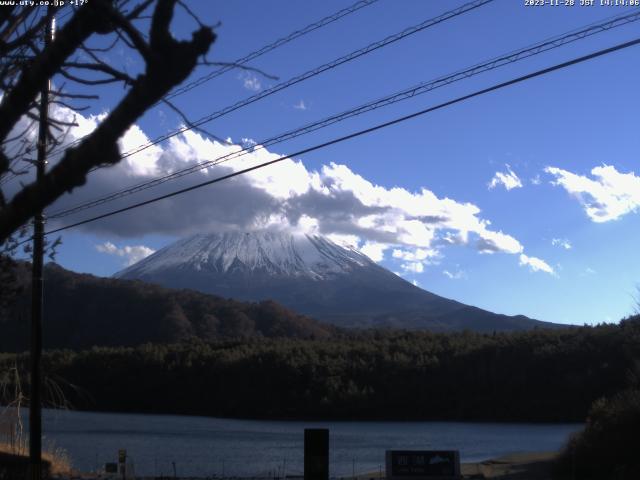 西湖からの富士山