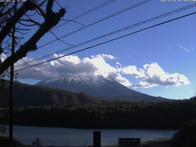 西湖からの富士山