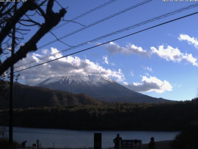 西湖からの富士山