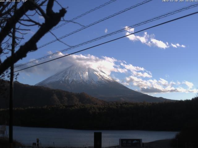 西湖からの富士山