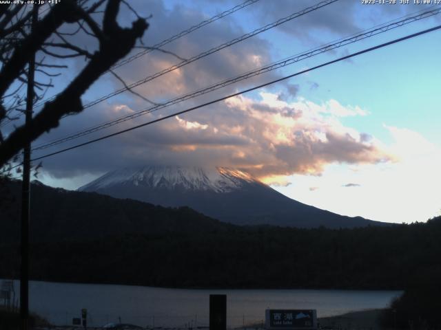 西湖からの富士山