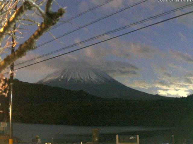 西湖からの富士山