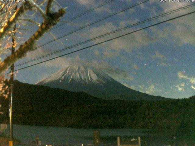 西湖からの富士山