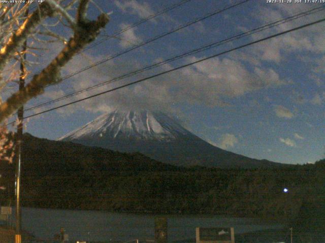 西湖からの富士山