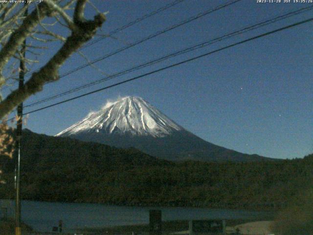 西湖からの富士山