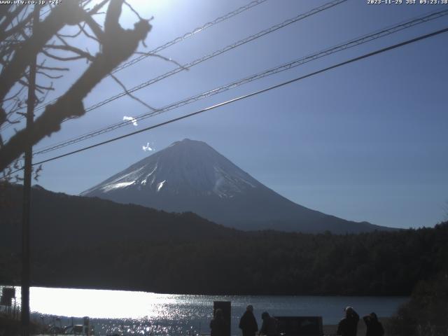 西湖からの富士山