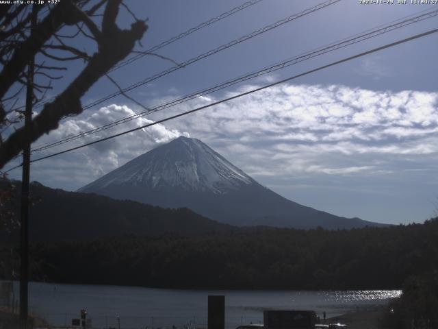 西湖からの富士山