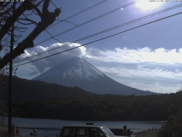 西湖からの富士山