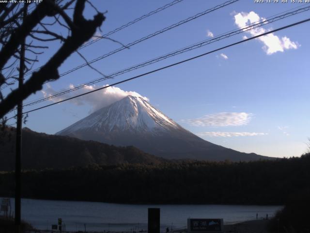 西湖からの富士山