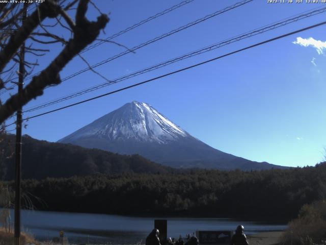 西湖からの富士山