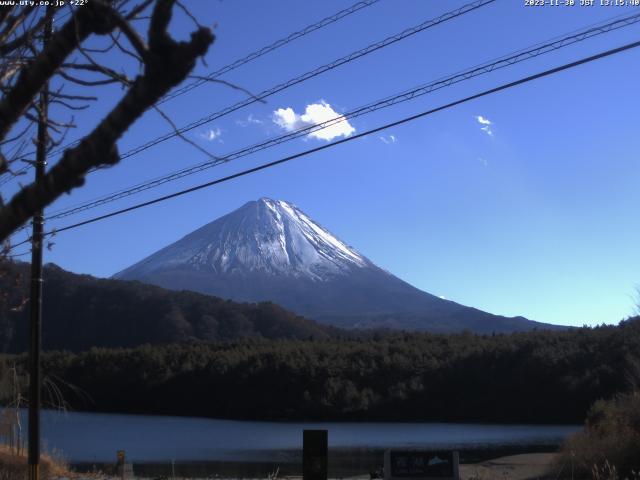 西湖からの富士山