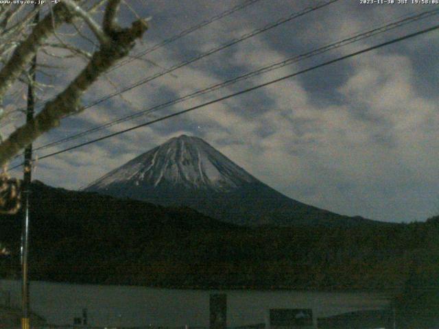 西湖からの富士山