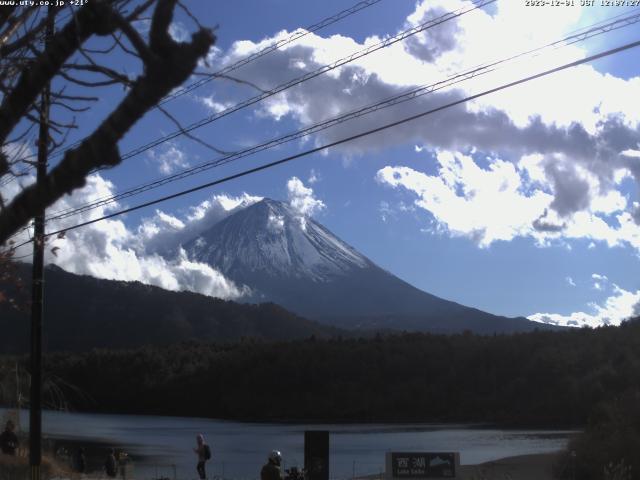 西湖からの富士山