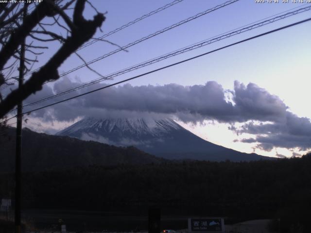 西湖からの富士山