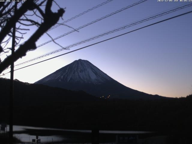 西湖からの富士山