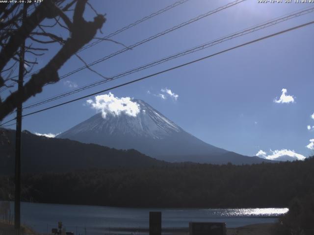 西湖からの富士山