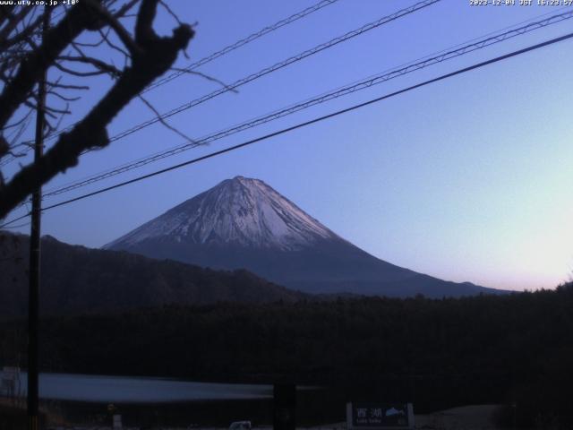 西湖からの富士山